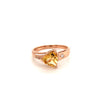 Citrine Gold Plated Silver Ring