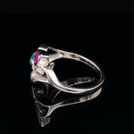 Multicolor gemstone 925 Silver Ring