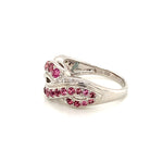 Pink Sapphire Silver Ring