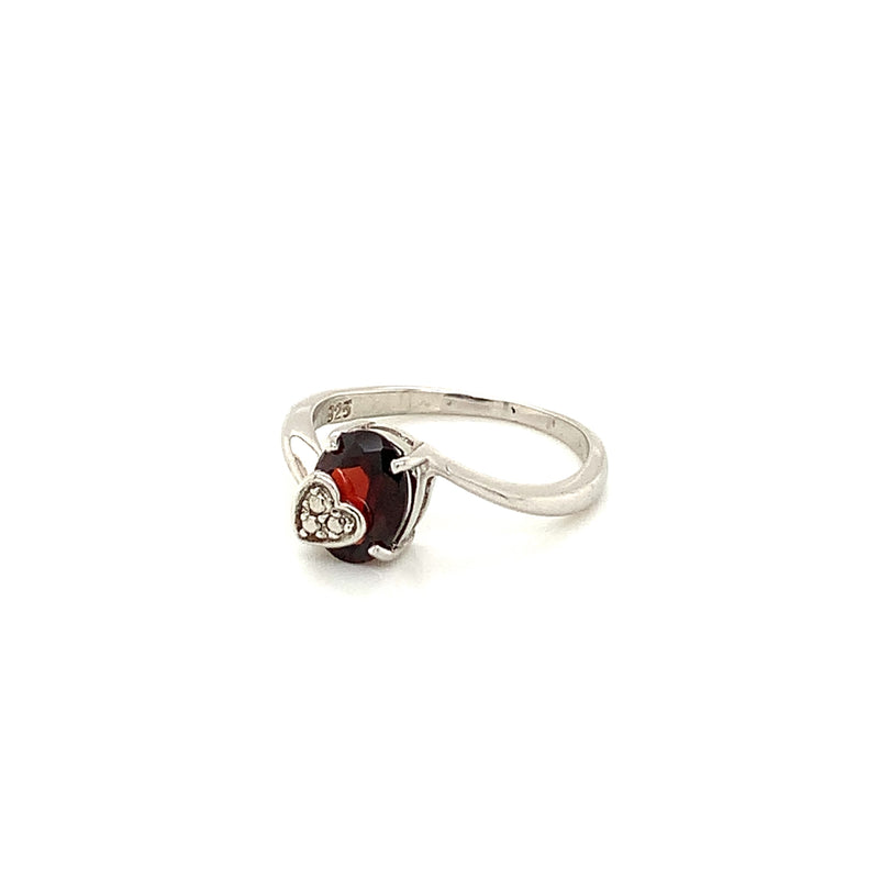 Rhodolite Garnet Silver Ring