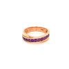 Amethyst Gold Plated Silver Ring