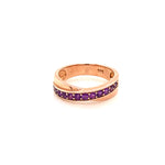 Amethyst Gold Plated Silver Ring