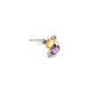 Amethyst & Citrine Silver Ring