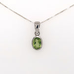 Peridot Silver Pendant