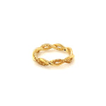 Citrine Gold Plated Silver Ring