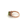 Peridot Gold Plated Silver Ring