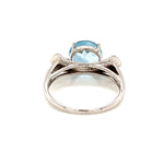 Blue Topaz Silver Ring