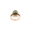 Green Agate Silver Ring