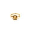 Citrine Gold Plated Silver Ring