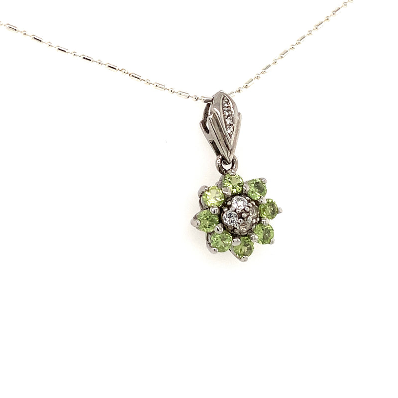 Peridot Silver Pendent