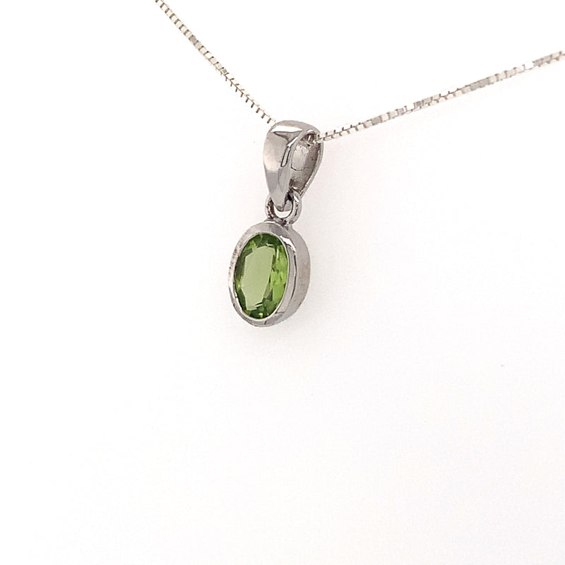 Peridot Silver Pendant