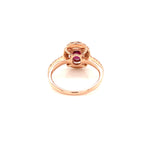 Rhodolite Garnet Gold Plated Silver Ring