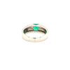 Green Agate Silver Ring