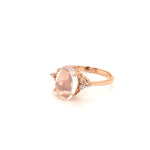 Moonstone Gold Plated Silver Ring