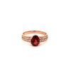 Rhodolite Garnet Gold Plated Silver Ring