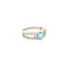 Blue Topaz Silver Ring