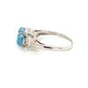 Blue Topaz Silver Ring