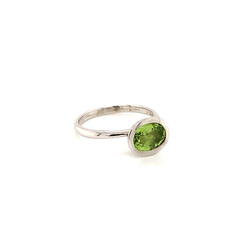 Peridot Silver Ring