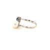 Pearl & Blue Sapphire Silver Ring