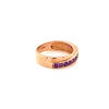 Amethyst Gold Plated Silver Ring