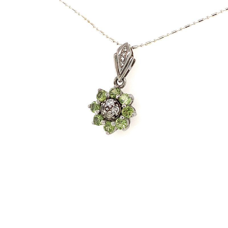 Peridot Silver Pendent