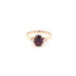 Rhodolite Garnet Gold Plated Silver Ring