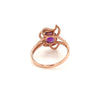 Amethyst Gold Plated Silver Ring