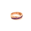 Amethyst Gold Plated Silver Ring