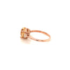 Citrine Gold Plated  Silver Ring