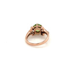 Peridot Gold Plated Silver Ring