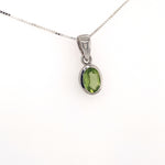 Peridot Silver Pendant