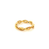 Citrine Gold Plated Silver Ring