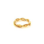 Citrine Gold Plated Silver Ring