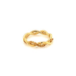 Citrine Gold Plated Silver Ring