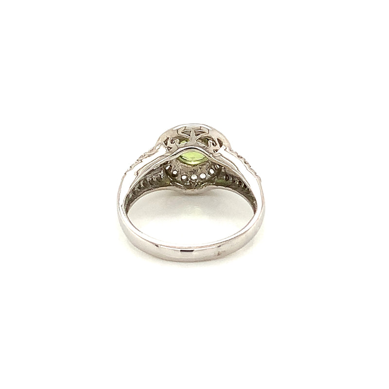 Peridot Silver Ring