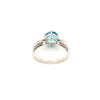 Blue Topaz Silver Ring