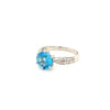 Blue Topaz Silver Ring