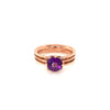 Amethyst Gold Plated Silver Ring