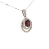 Rhodolite Garnet Silver Pendant