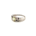 Yellow Topaz Silver Ring