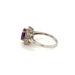 Amethyst Gold Plated Silver Ring