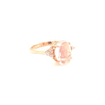 Moonstone Gold Plated Silver Ring