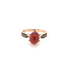 Rhodolite Garnet Gold Plated Silver Ring