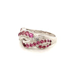 Pink Sapphire Silver Ring