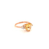 Citrine Gold Plated  Silver Ring